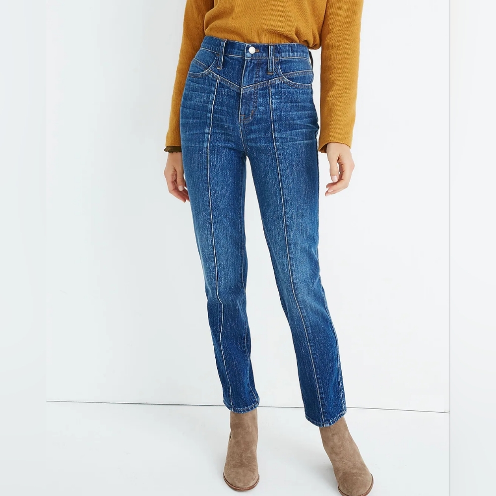 Madewell | Classic Straight Jeans in Bandry Wash: Seamed Edition | Sz 28